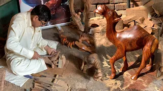 Never Seen Before INCREDIBLE Camel Figurine Made Entirely With Wood!