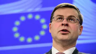EU’s Dombrovskis Wants U.S. to Scrap Tariffs Over Airbus Aid