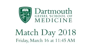 Match Day  2018 - Geisel School of Medicine at Dartmouth