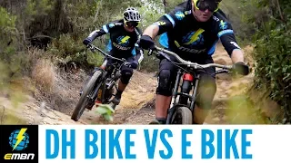 Downhill Bike Vs E Bike Race | Which Is Faster?