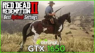 GTX 1650 - Red Dead Redemption 2 Optimal Best Settings For 60FPS