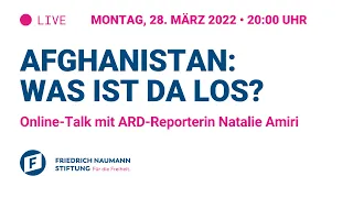 Afghanistan: Was ist da los? Online-Talk mit ARD-Reporterin Natalie Amiri