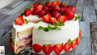 Strawberry Cake very delicious | English subtitles