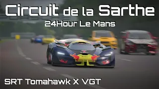 Gran Turismo 7 | SRT Tomahawk X VGT - 24Hour Le Mans Circuit de la Sarthe | Gameplay [PS5|4K/6Ofps]