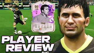 SEM DUVIDAS UM DOS MELHORES CUSTO BENEFÍCIO DO JOGO! | HAGI 91 - ICON FB PLAYER REVIEW I FC 24