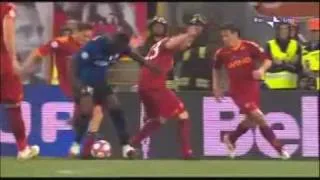 Inter-Roma: espulsione Totti commentata da Carlo Zampa (?)