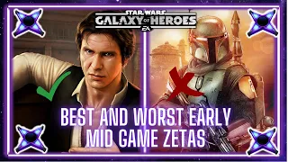 Best Ten Zetas to Apply Early-Mid Game and Ten to Avoid - SWGOH Zeta Priorities