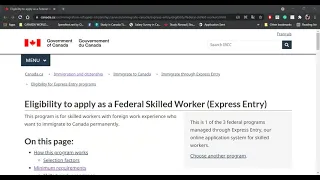 Federal Skilled Worker Program(FSW)I Step by step application process I Express Entry I In 13 min