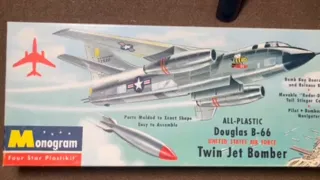 Monogram 1955 Douglas B-66 Jet Bomber Vintage Model Kit Review and Unboxing