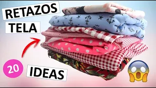 20 Manualidades FÁCILES con Retazos de Tela / IDEIAS PARA FAZER COM RETALHOS DE TECIDO