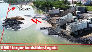 Part 207| OMG! Larger landslides! That never Seen While this Time bulldozer totry Repair back it