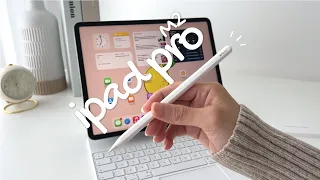 2022 iPad Pro M2 ✨ Aesthetic Unboxing | Apple Pencil and Magic Keyboard Accessories