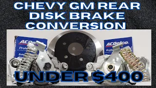 BUDGET Chevy GM 88-98 C1500 Truck Rear Disk Brake Conversion EASY! UNDER $400
