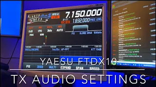 Yaesu FTdx10: TX Audio Settings (video #4 in this series) #yaesu #hamradio #ftx10 #txaudio