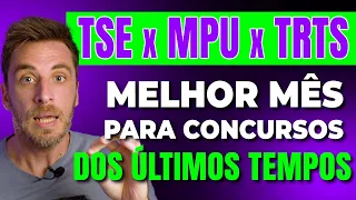 5 CONCURSOS gigantes em Agosto - TSE, MPU e TRTs - Em qual concurso público focar?