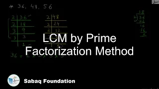 LCM by Prime Factorization Method, Math Lecture | Sabaq.pk |