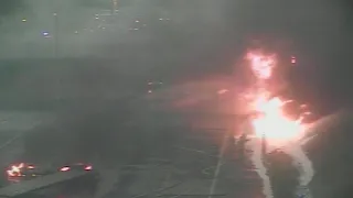 Tanker fire on I-95 in Norwalk, CT