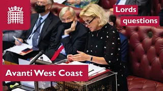 Lords quizzes government on Avanti West Coast contract extension | House of Lords | 23 March