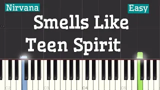 Nirvana - Smells Like Teen Spirit Piano Tutorial | Easy