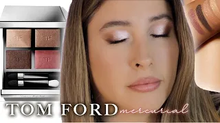 NEW TOM FORD MERCURIAL Eyeshadow Quad EXTREME EYE Palette SWATCHES Review COMPARISONS with HONEYMOON