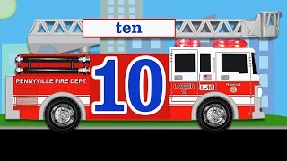Learning to Count for Kids - Counting Fire Trucks, Fingers & Toes for Toddlers