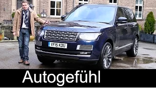 Range Rover SV Autobiography top version V8 550 hp FULL REVIEW test driven new neu