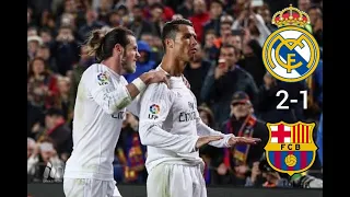 Real Madrid vs Barcelona 2-1 | Highlights | All Goals | (02/04/2016)