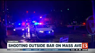 Police investigate shooting outside bar on Mass Ave