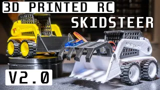 V2.0 3D Printed RC SkidSteer