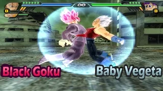 Black Goku and Baby Vegeta Fusion | Baby Vegito SSJ Rose | DBZ BT3 ZhiendZ