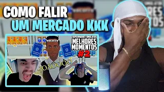 REACT! MELHORES MOMENTOS DO BISTECONE NO SUPERMARKET SIMULATOR PARTE #2 - COMO FICAR POBRE KKKK