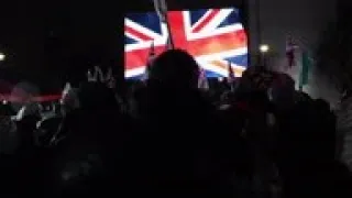 Brexit supporters gather in UK's Parliament Square