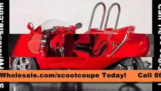 Brand New Street Legal Scoot Coupe 3 Wheel Trike Scooter Car for Sale