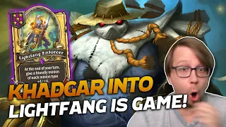 Khadgar Into Lightfang Means GG! | Hearthstone Battlegrounds | Savjz