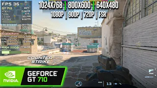 GT 710 | Counter-Strike 2 - 1080p, 900p, 720p, 1024x768, 800x600, 640x480