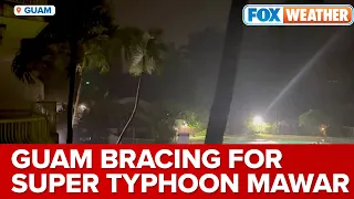 Evacuation Orders Issued For Guam's Coastal Communities As Super Typhoon Mawar Landfall Nears