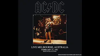 AC/DC - LIVE Melbourne, Australia, February 27, 1981 Full Concert (Enhanced soundboard)