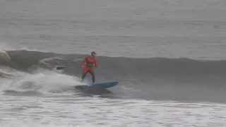 Avisha backside on the longest Left, chicama surf camp, Peru