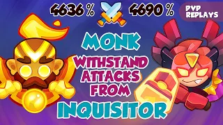 MONK withstand a fight with INQUISITOR | PVP Rush Royale