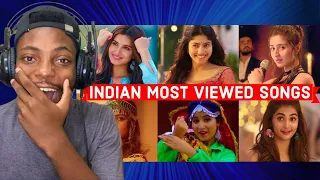 First time Reaction to INDIAN  Most Viewed Songs of All Time | Most Watched Indian Songs