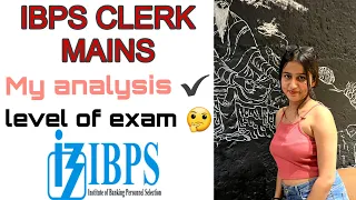 IBPS CLERK MAINS ANALYSIS!! My attempts! #bankingexams #ibps #ibpsclerk