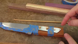 Series: Make the Ron Hock 8” Kitchen Knife Kit - Part 2: Initial Shaping