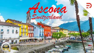 Ascona - Switzerland | Exploring The Quiet Relaxing Resort Town by Lake Maggiore | 4K - [UHD]