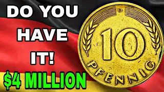 Top 5 most valuable Germany 10 pfennig worth million dollars! Coins worth money