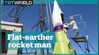 The flat-earthers' homemade rocket fails