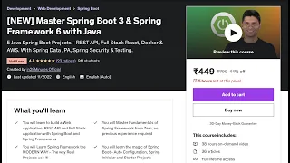 Master Spring and Spring Boot with 10 Projects - New Course