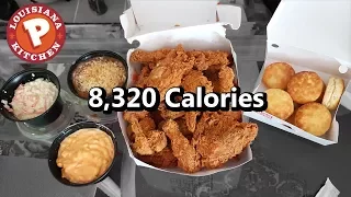 Popeyes 16pc Family Meal Challenge (8,000+ Calories)