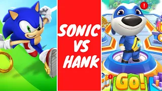 Talking Tom Hero vs. Sonic Dash Fun Game Play