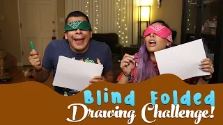 Blind Folded Drawing Challenge!