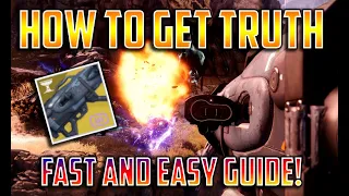 TRUTH Destiny 2: How to Get the TRUTH ROCKET LAUNCHER FAST! Fastest Completion GUIDE! FULL Quest